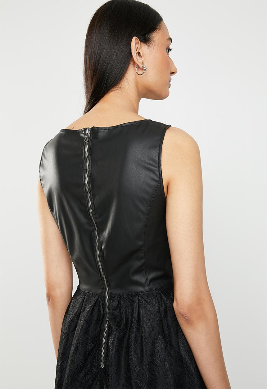 ONLY - Stella lace dress - black