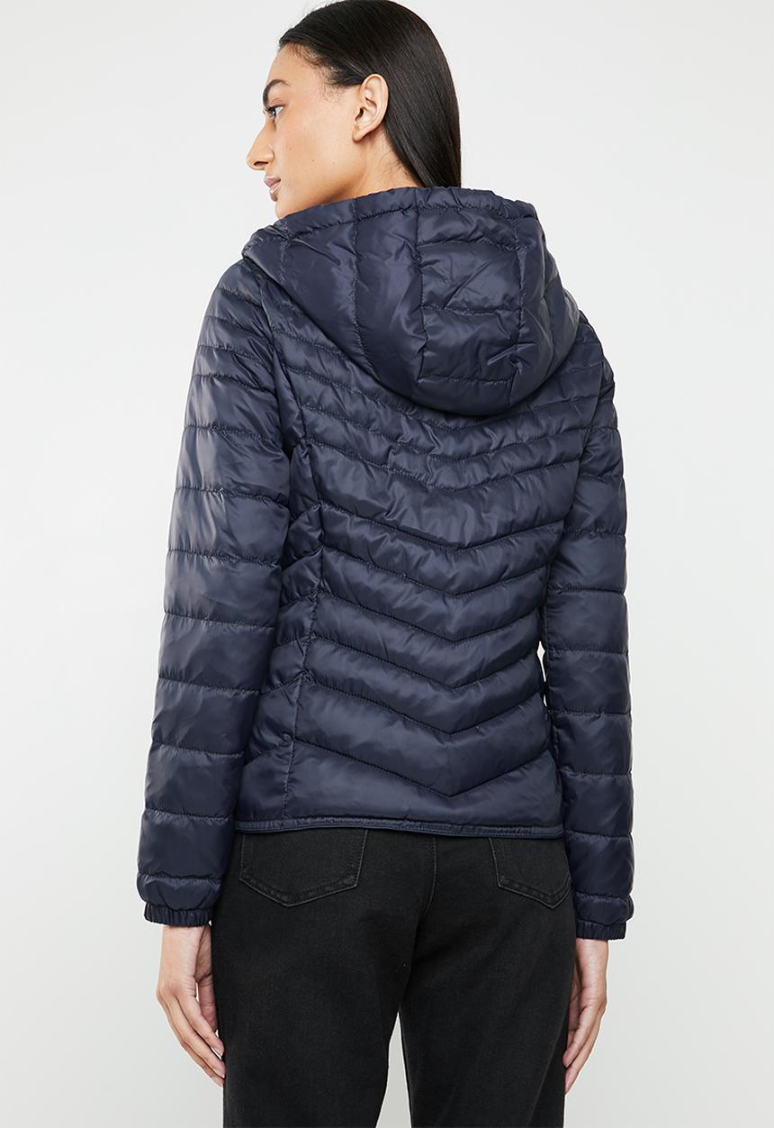 ONLY - Demi hooded puffa jacket - navy