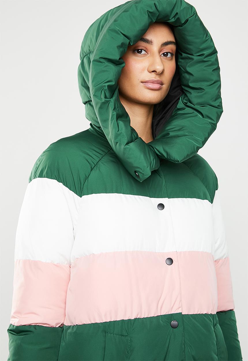 ONLY - Mari blocked padded coat - multi