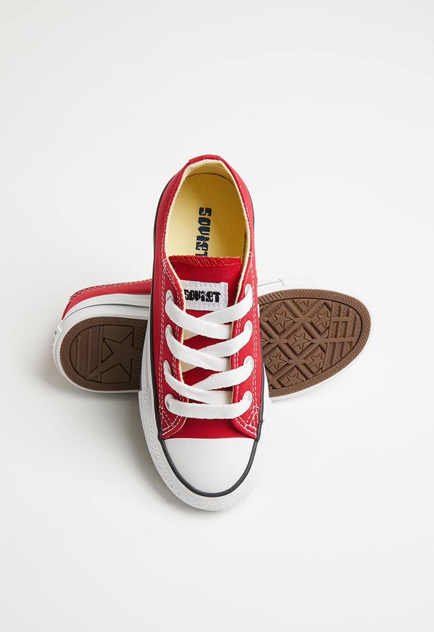 SOVIET - Viper kids  low cut sneaker - red