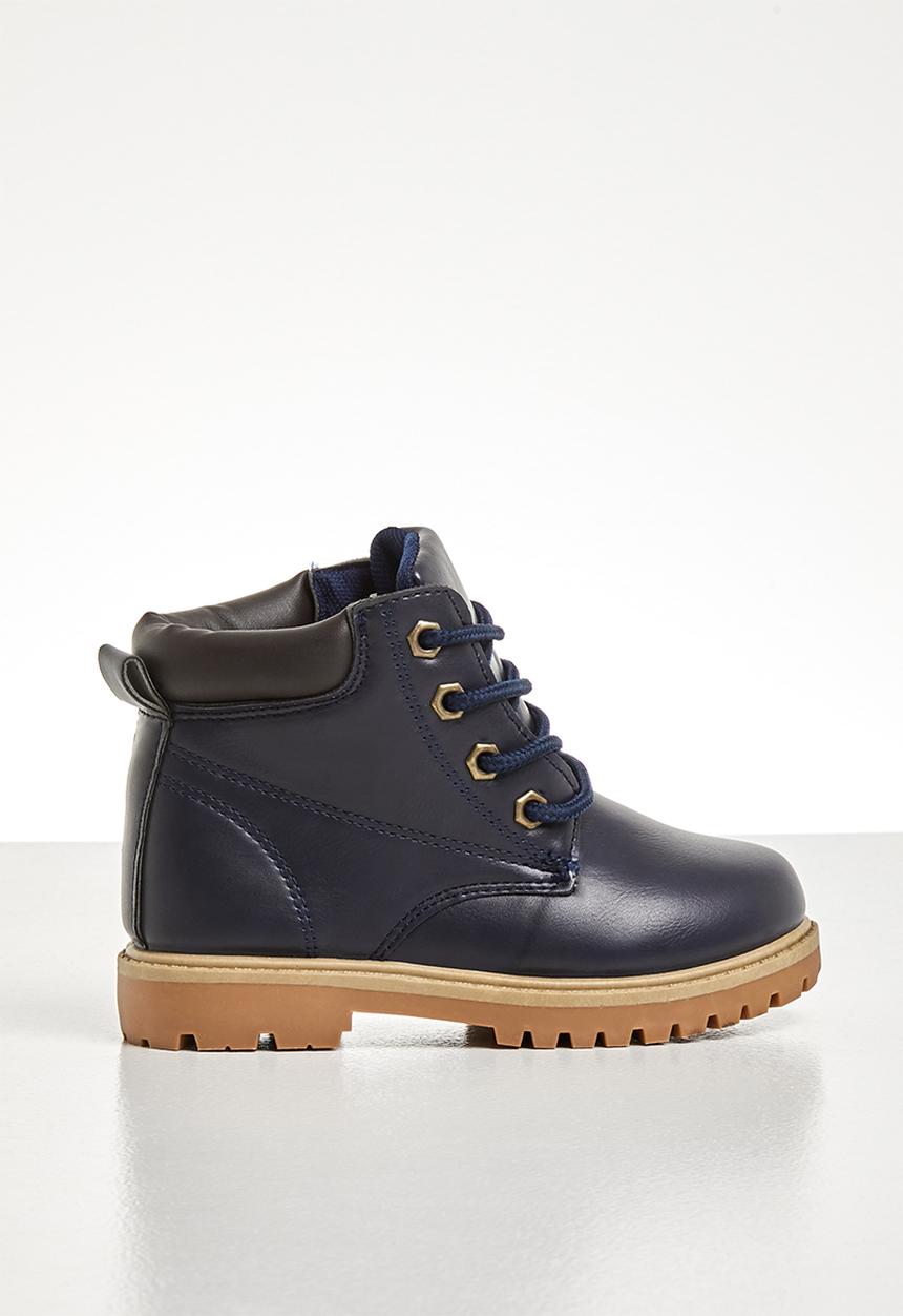 Pop Candy - Teens lace up boot - navy