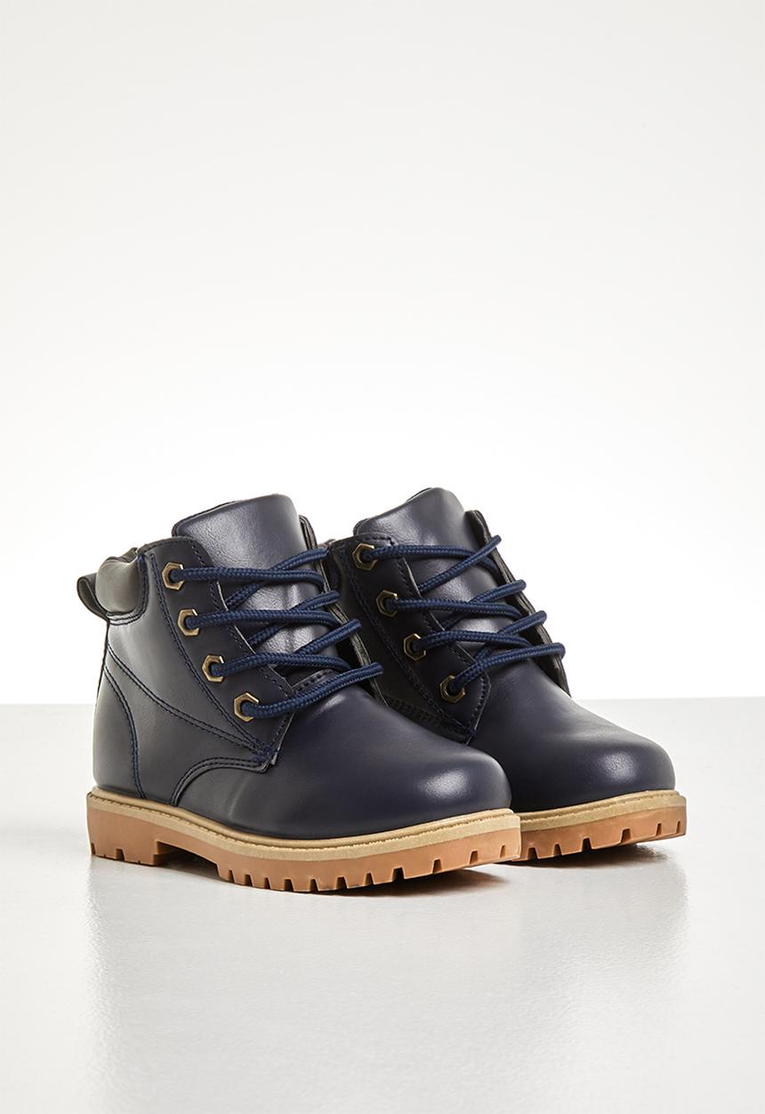 Pop Candy - Teens lace up boot - navy