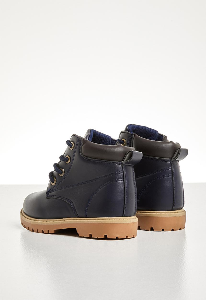 Pop Candy - Teens lace up boot - navy