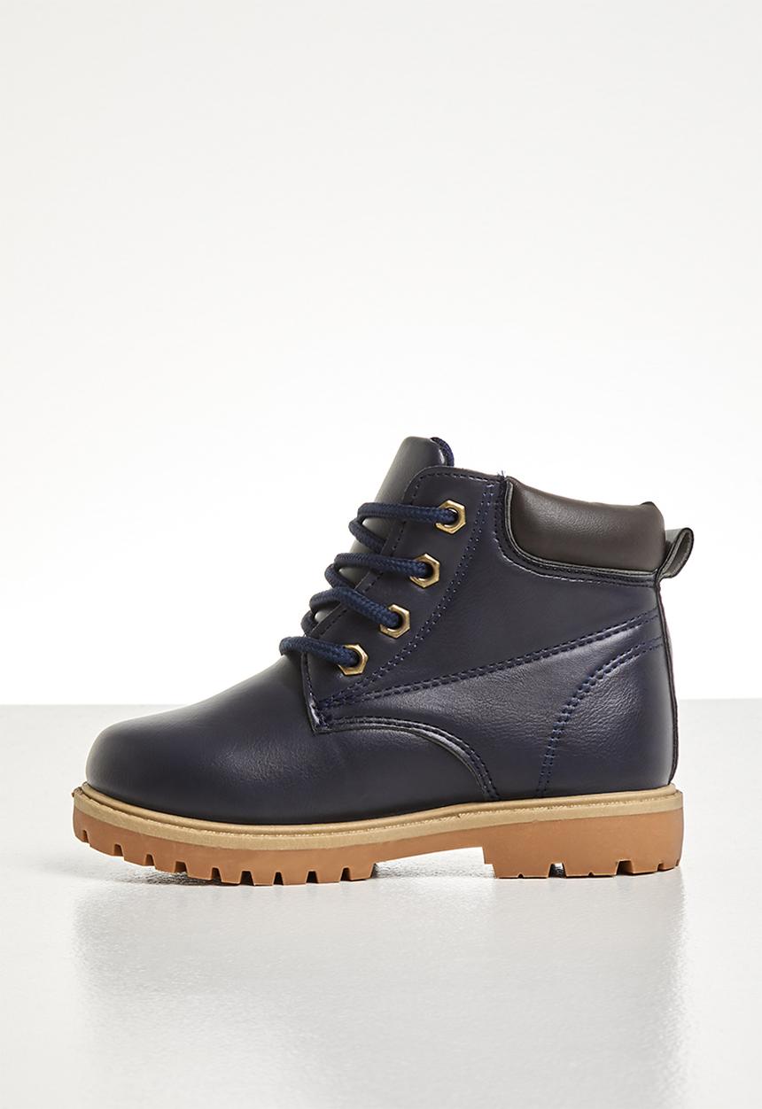 Pop Candy - Teens lace up boot - navy