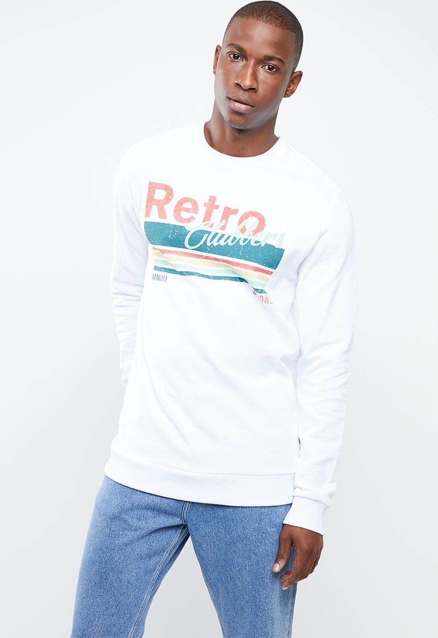 Only & Sons - Stam crew neck sweater - white