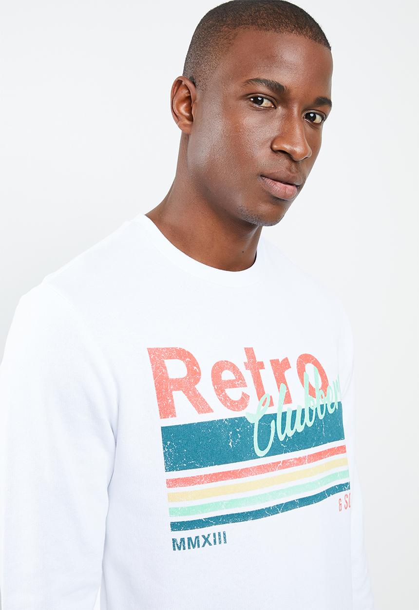 Only & Sons - Stam crew neck sweater - white