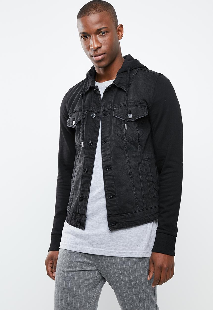 Only & Sons - Coin hood trucker black pk 2059 - black