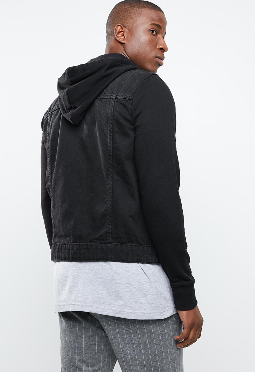 Only & Sons - Coin hood trucker black pk 2059 - black