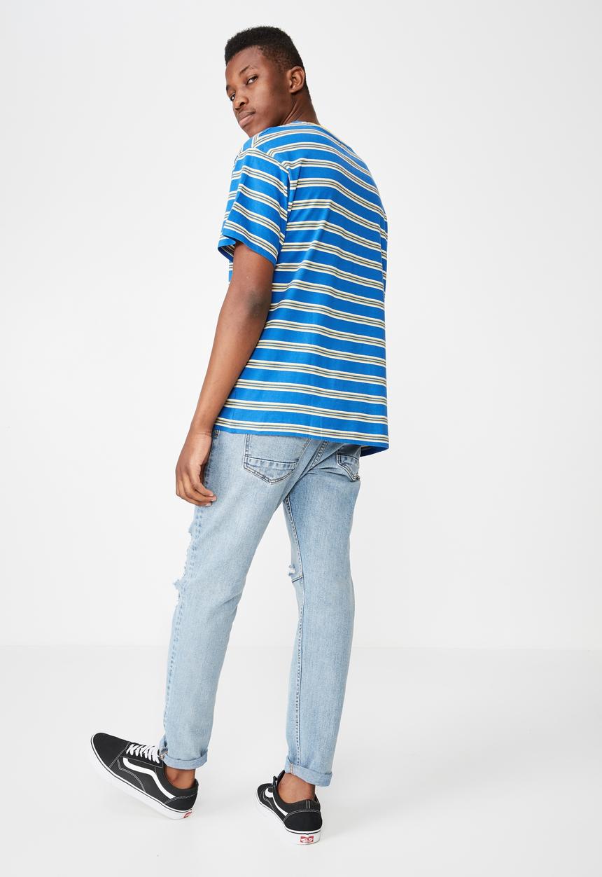 Cotton On - Dylan stripe short sleeve tee - multi 