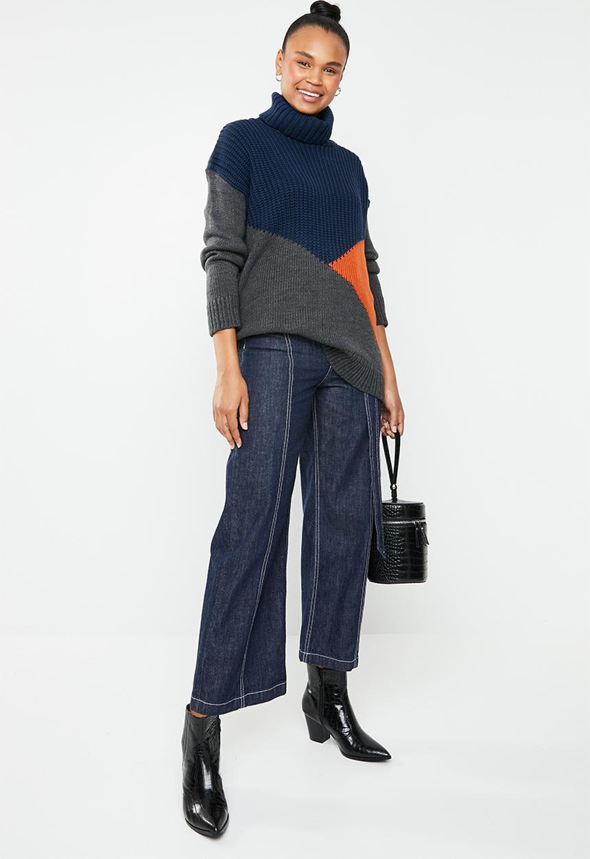 Superbalist - Colourblock funnel neck - multi