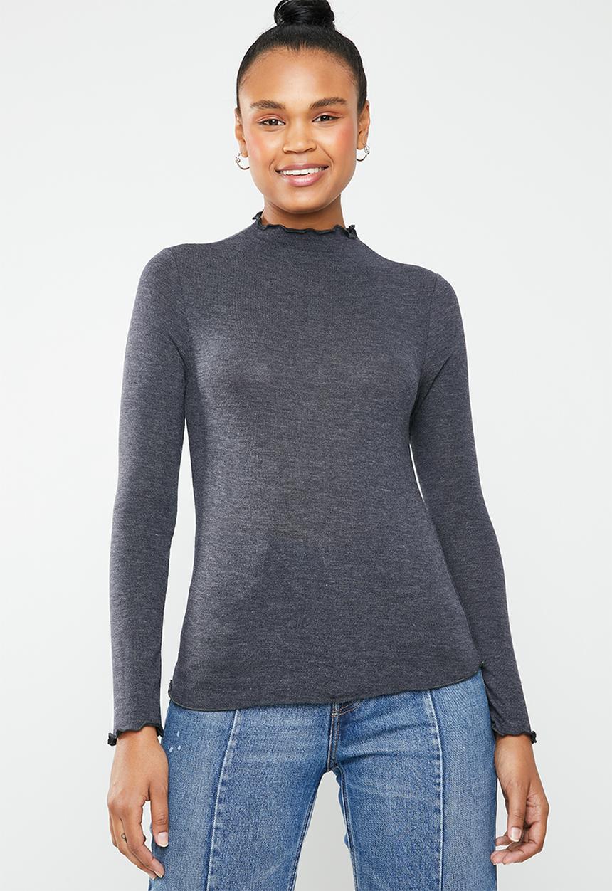 Superbalist - Cut & sew merrow edge tee - charcoal