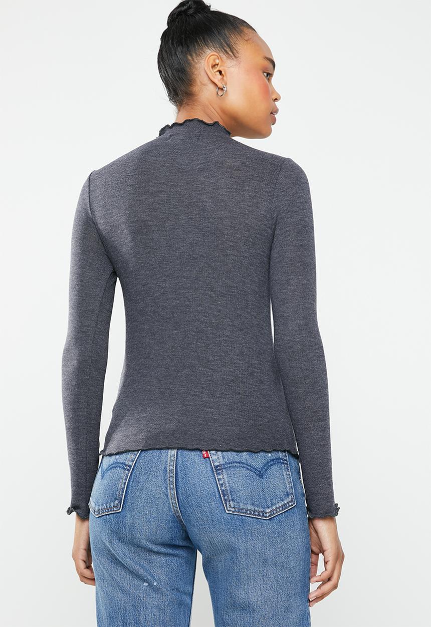 Superbalist - Cut & sew merrow edge tee - charcoal