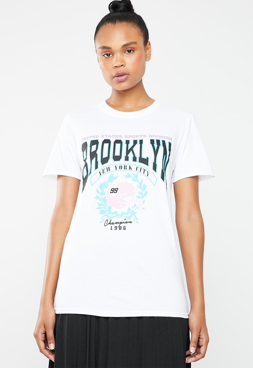 Missguided - Brooklyn T-shirt - white