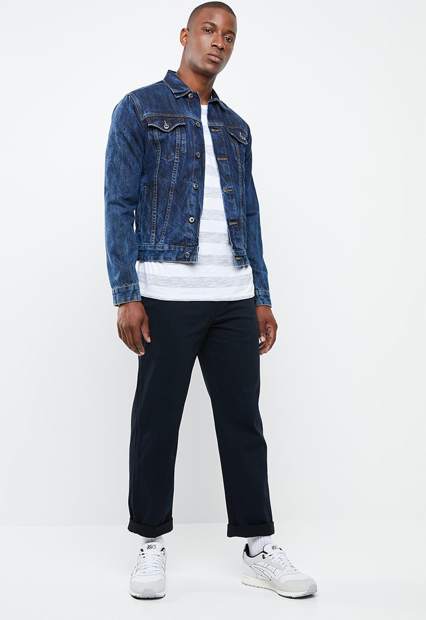 STYLE REPUBLIC - Casual stripe T-shirt - grey & white