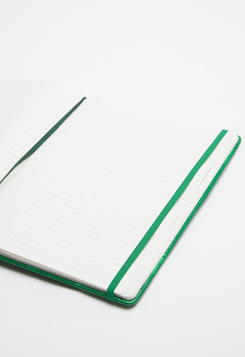 Typo - A4 green cactus buffalo journal - green