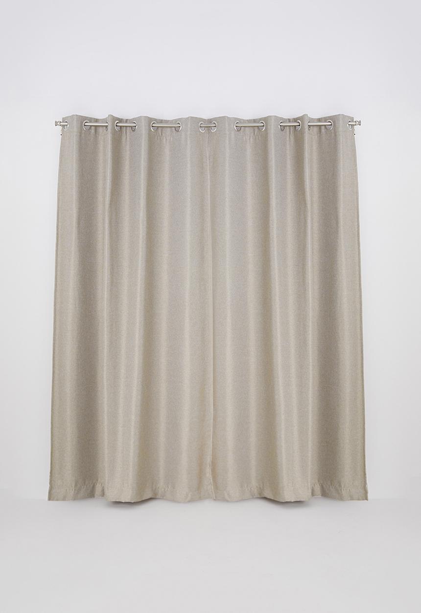 Sixth Floor - Self lined eyelet curtain - natural