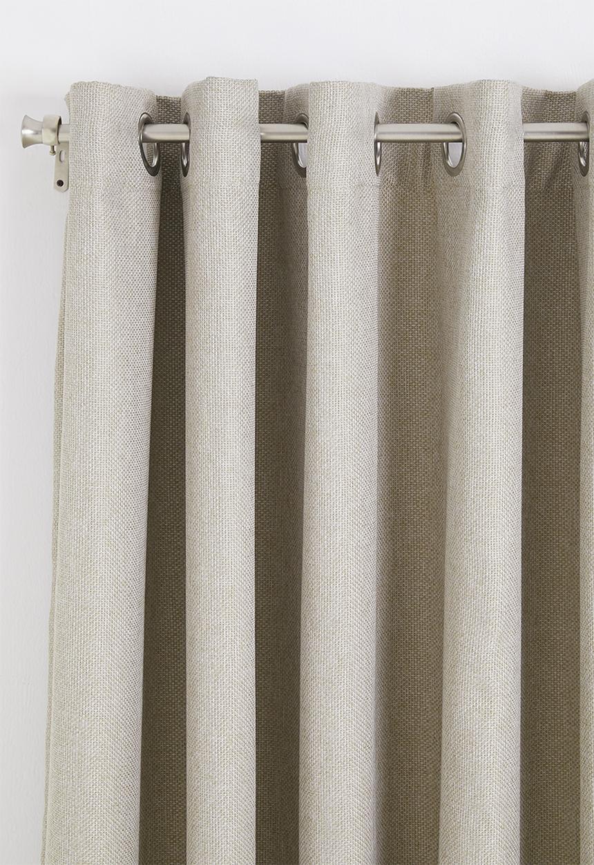 Sixth Floor - Self lined eyelet curtain - natural