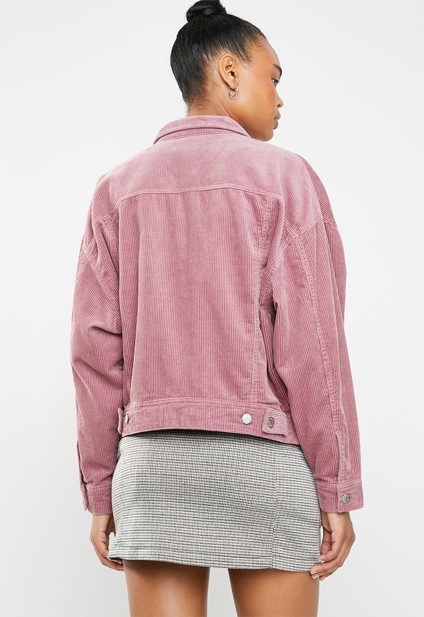 Jacqueline de Yong - Elya oversize corduroy jacket - pink