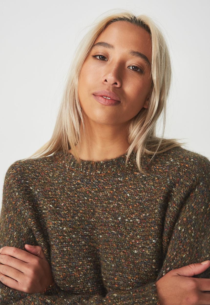 Cotton On - Jeri batwing pullover - khaki 