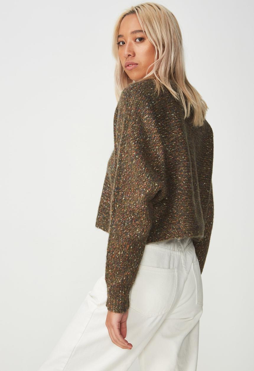 Cotton On - Jeri batwing pullover - khaki 