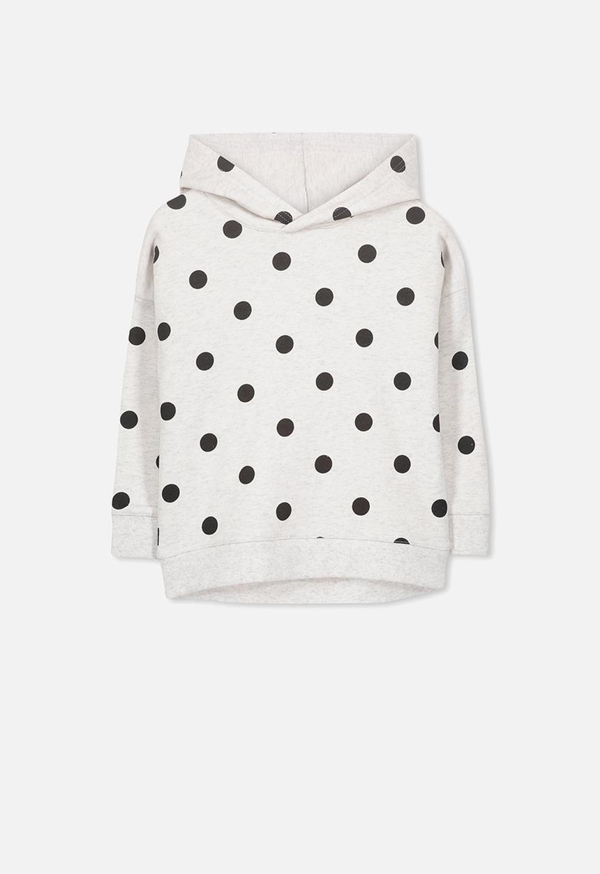 Cotton On - Scarlett spot hoodie - grey & black 