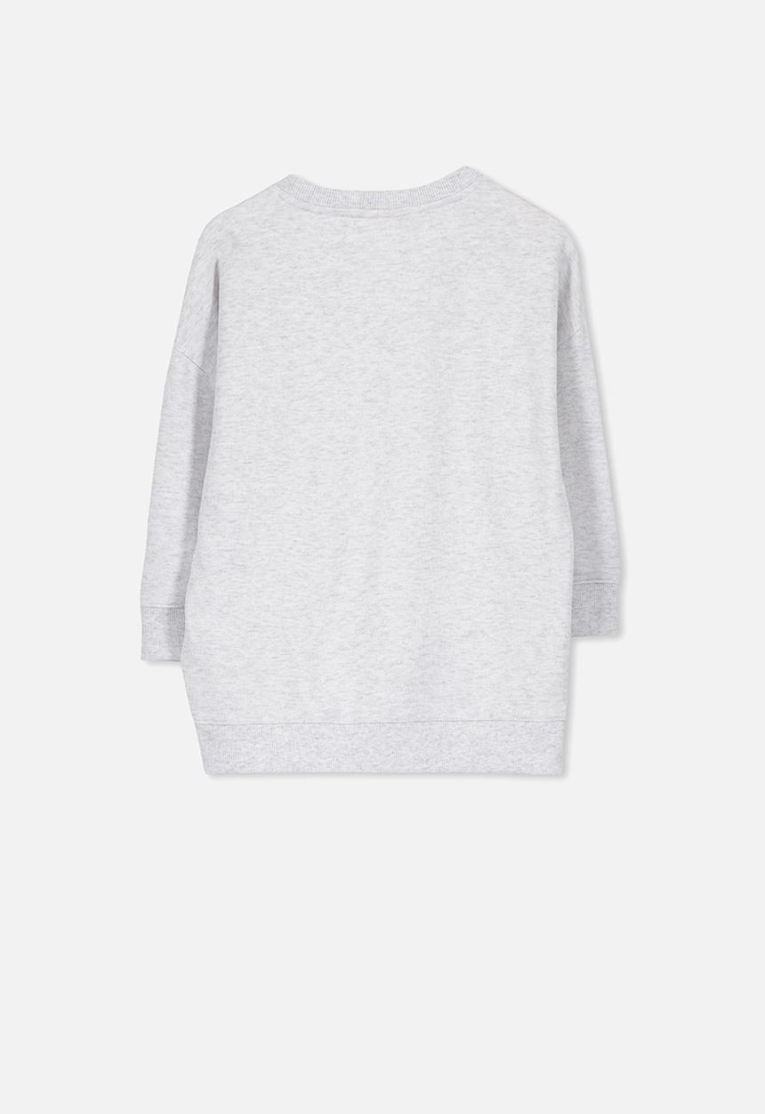 Cotton On - Sage longline crew - grey