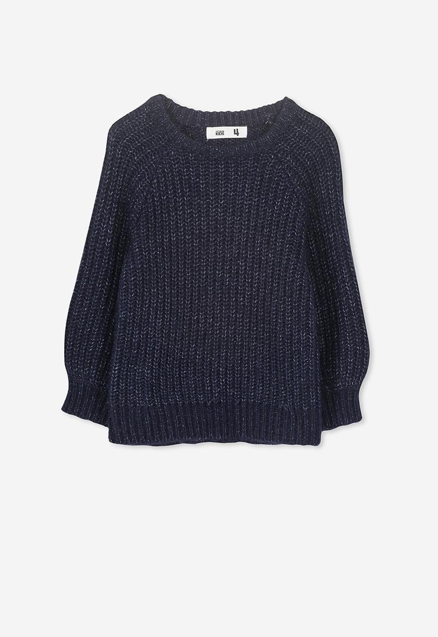 Cotton On - Sophia knit jumper - navy & silver
