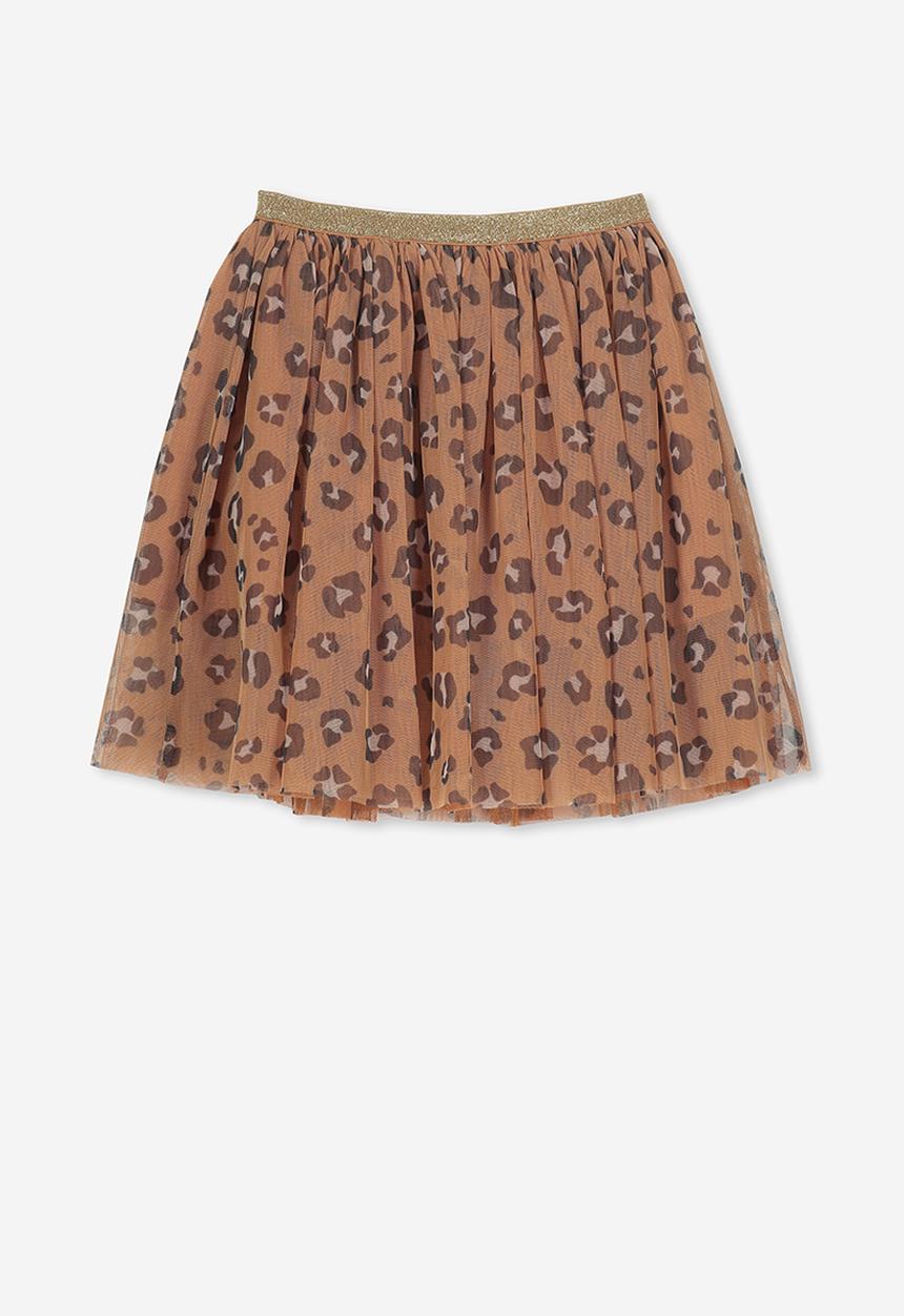 Cotton On - Trixiebelle tulle skirt - beige & brown