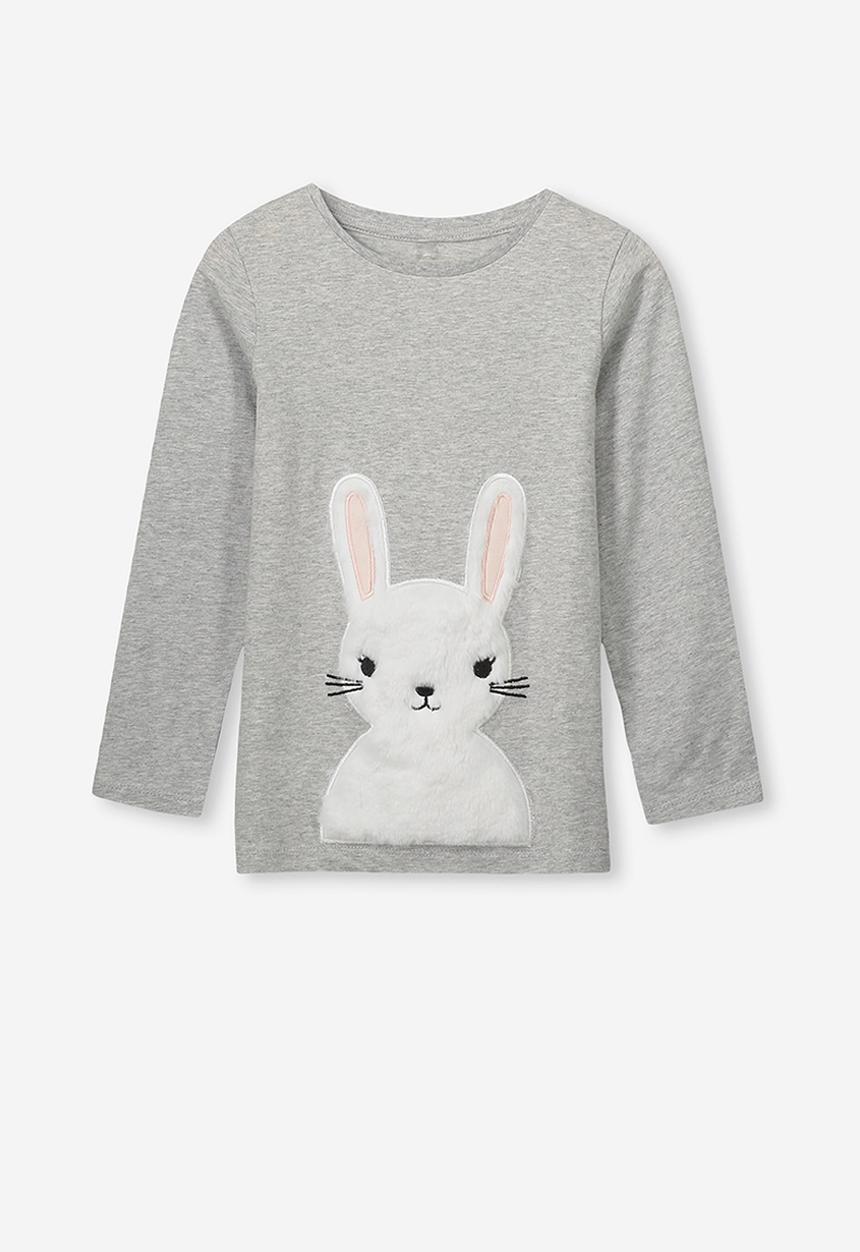 Cotton On - Anna tee - grey & white