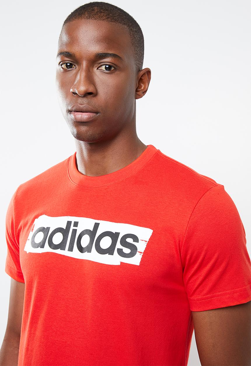 adidas Performance - E line brush short sleeve tee - red