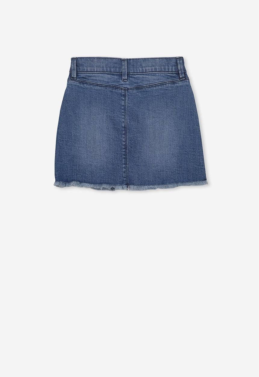 Cotton On - Finn denim skirt - blue