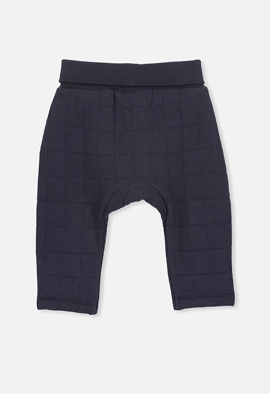 Cotton On - Rory quilted trackpant - navy