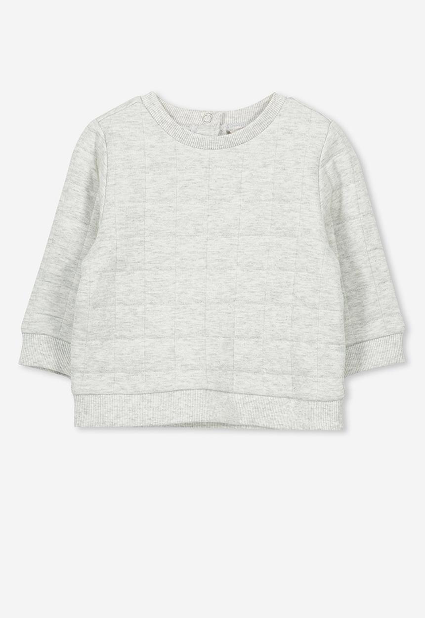 Cotton On - Scout quilted sweater - grey