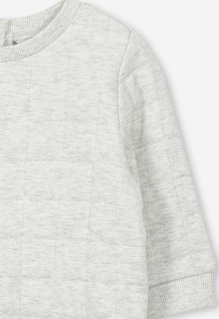 Cotton On - Scout quilted sweater - grey