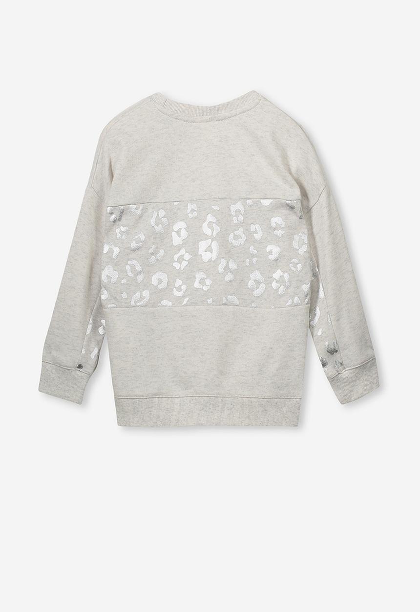 Cotton On - Premium splice crew - grey & sliver