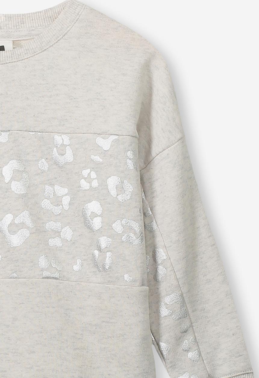 Cotton On - Premium splice crew - grey & sliver