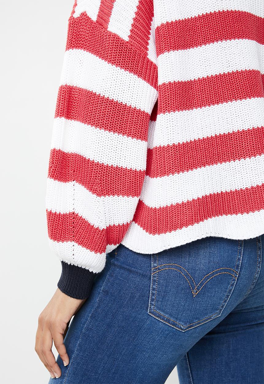 ONLY - Hilde long sleeve stripe pullover - multi