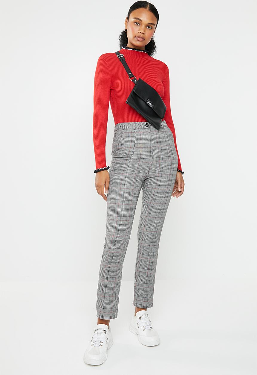 ONLY - Laura long sleeve pullover knit - red