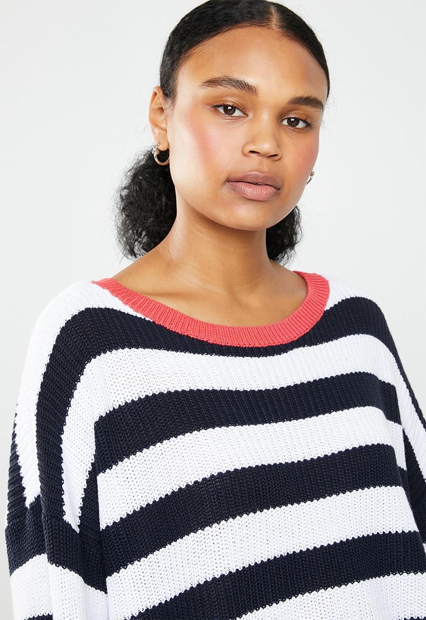 ONLY - Hilde long sleeve stripe pullover - multi 
