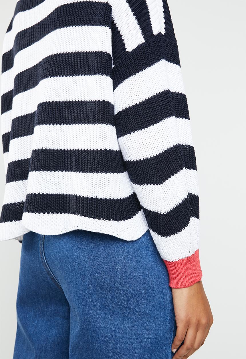 ONLY - Hilde long sleeve stripe pullover - multi 