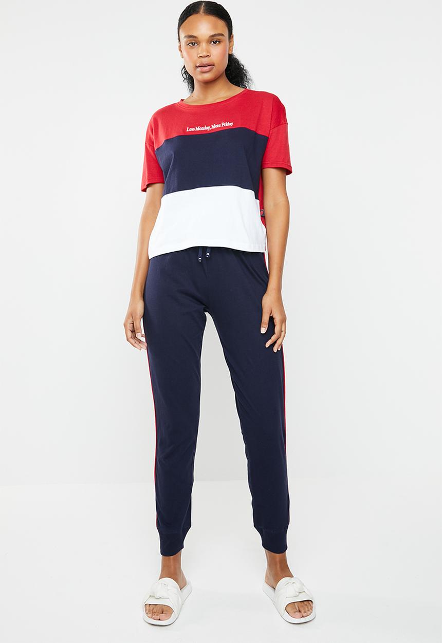 New Look - Less Monday more Friday pyjama set - multi