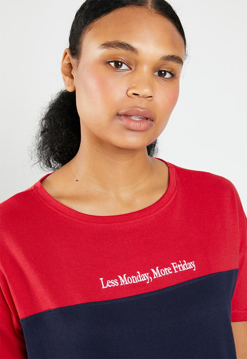 New Look - Less Monday more Friday pyjama set - multi