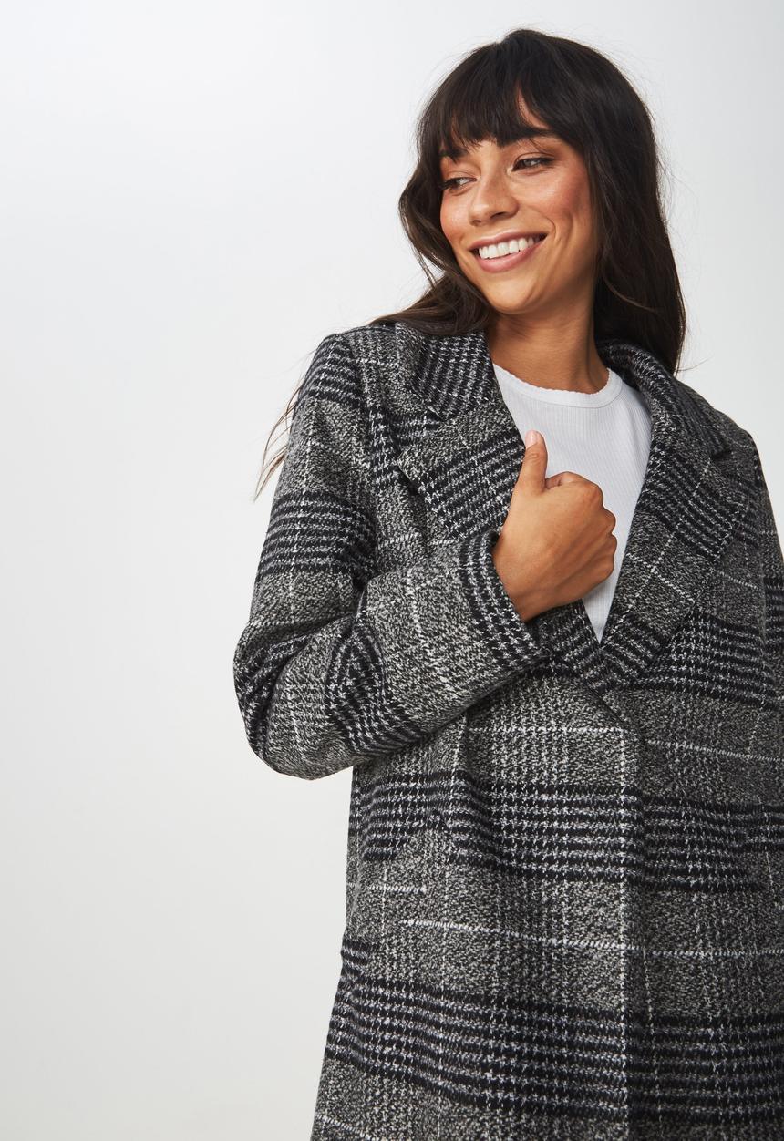 Cotton On - New mid-length coat - black