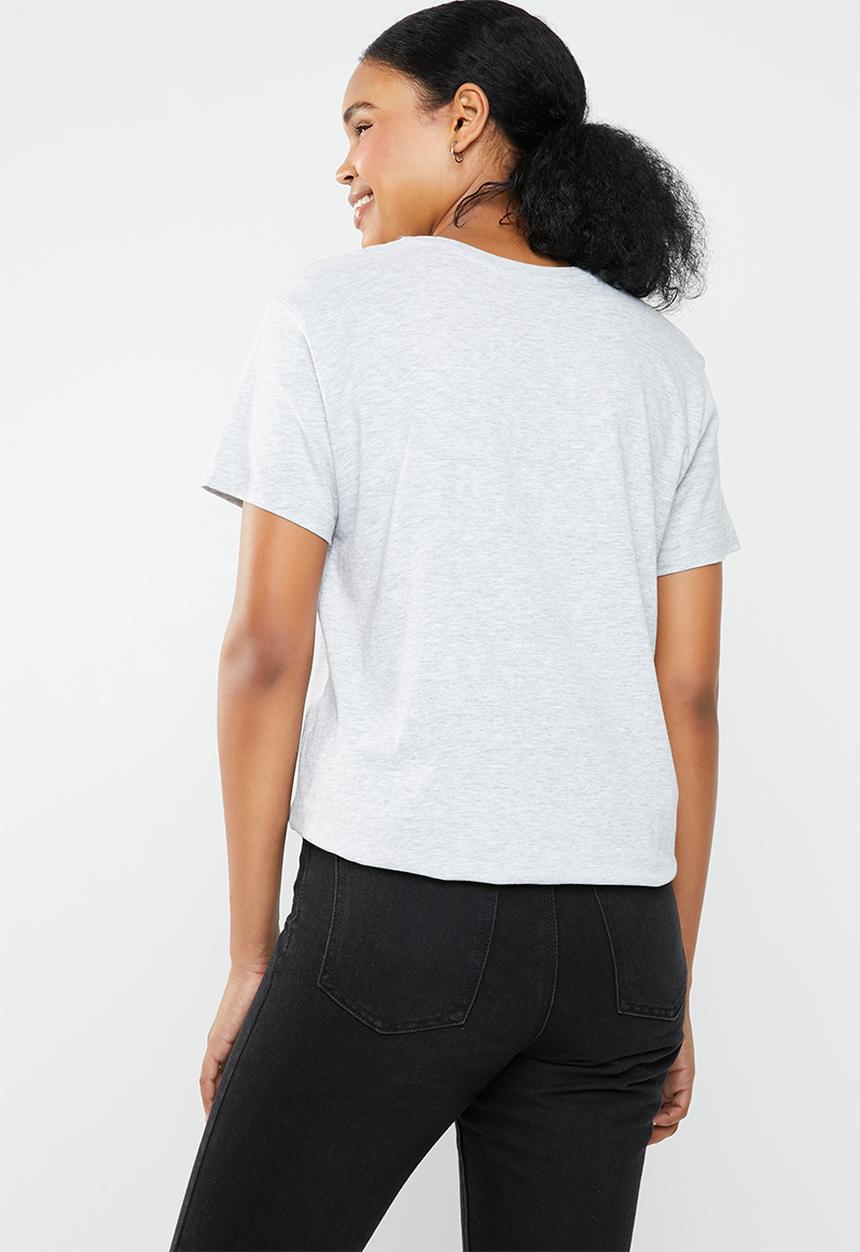 Cotton On - Tbar fox graphic -  eagleridge productions - grey 