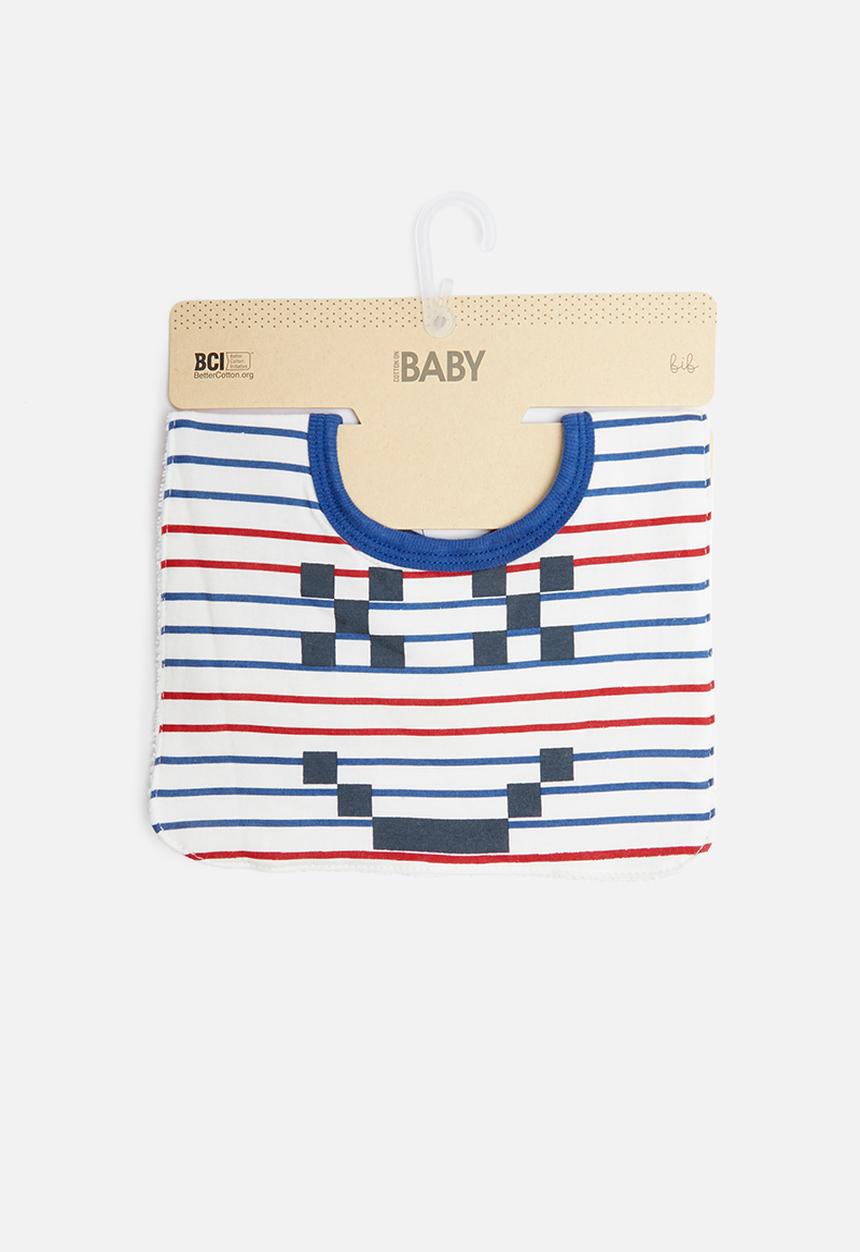 Cotton On - Sugar and spice pixel face bib - multi