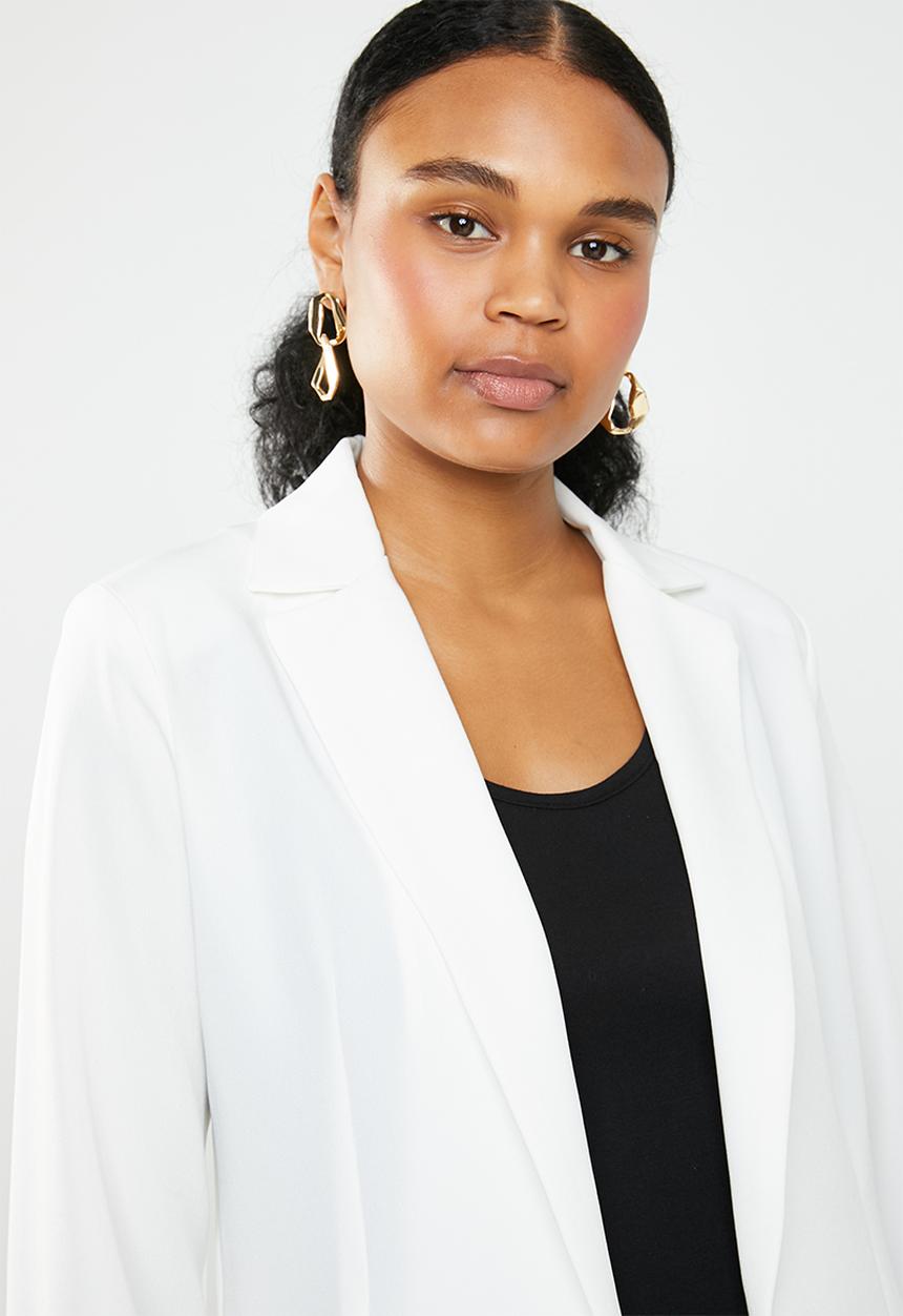STYLE REPUBLIC - Longer length blazer - white