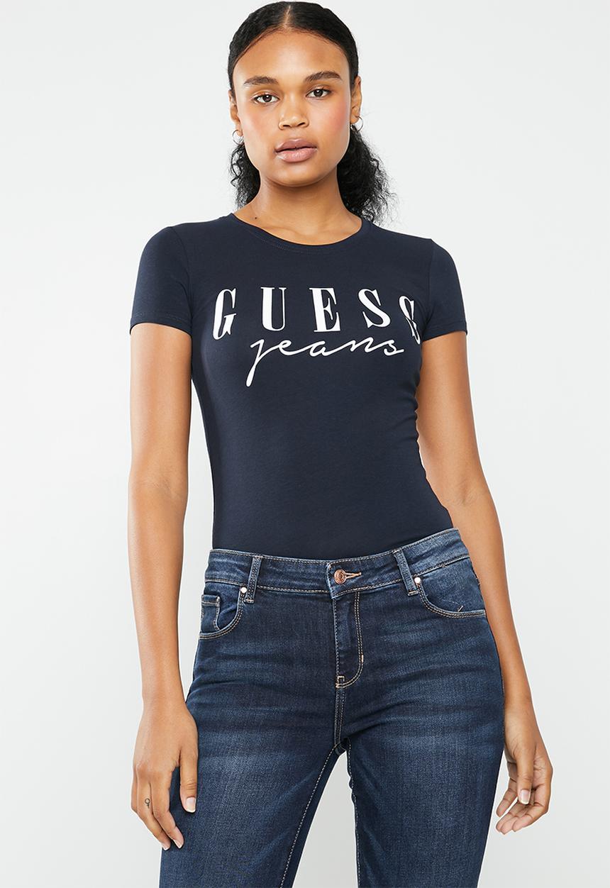 GUESS - Short sleeve classics tee - navy