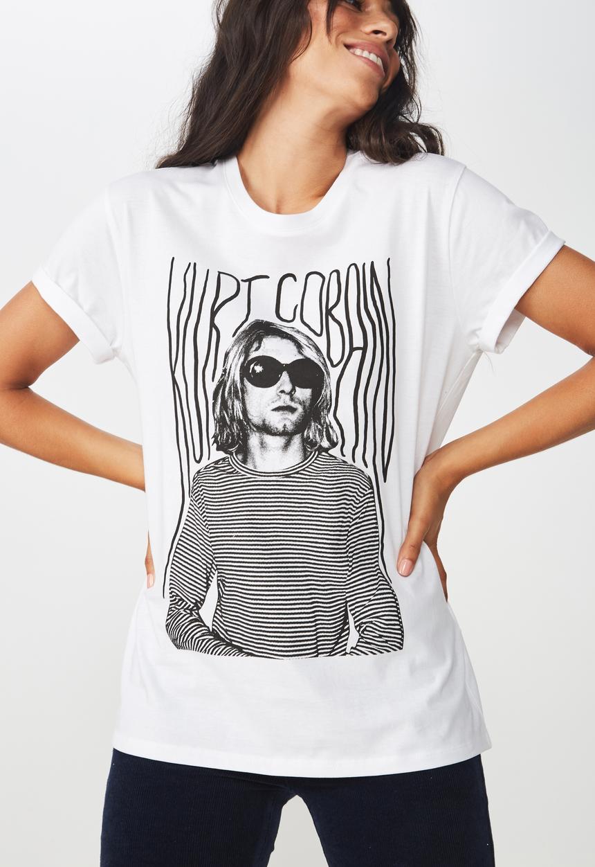 Cotton On - Classic Nirvana T-shirt - white