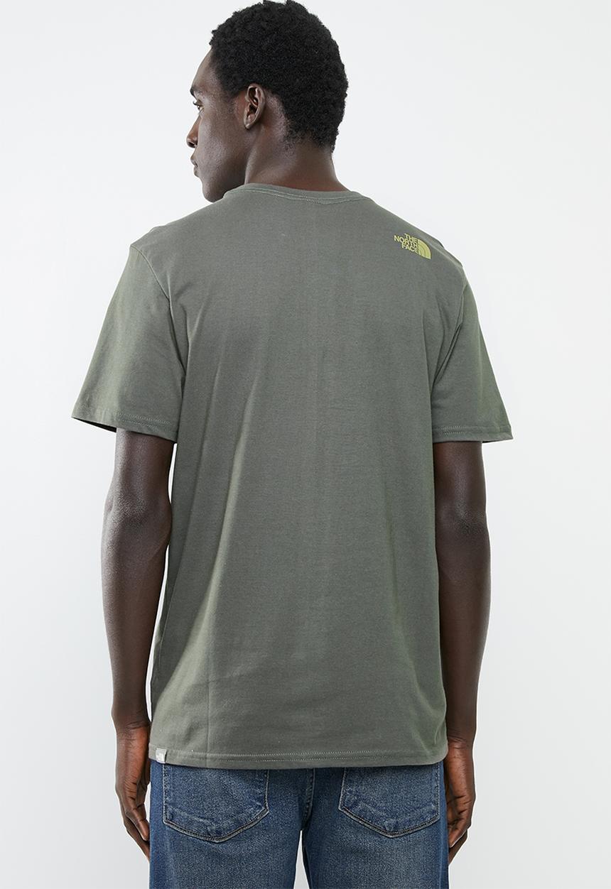 The North Face - Short sleeve mountain line tee - khaki green 