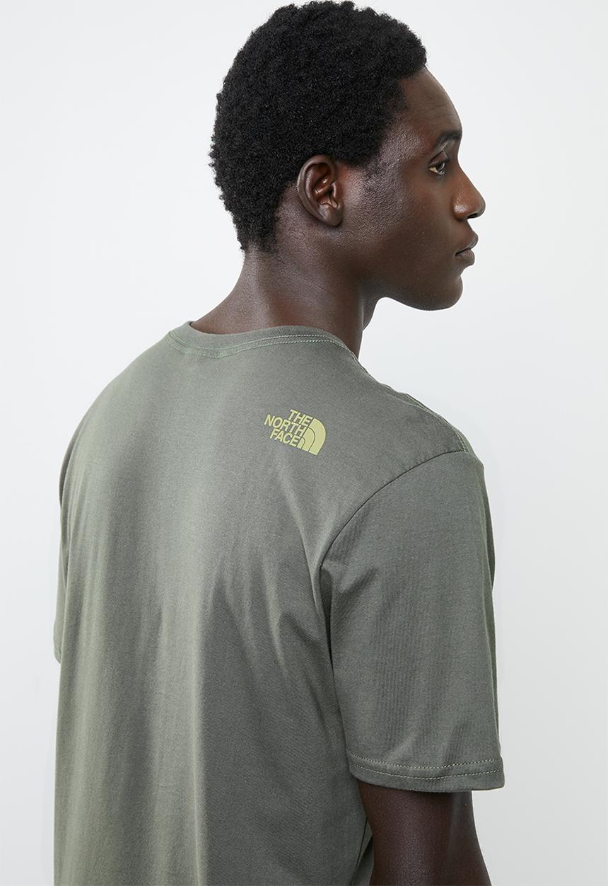 The North Face - Short sleeve mountain line tee - khaki green 
